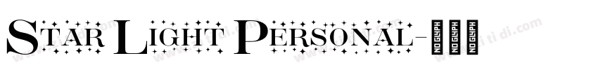 Star Light Personal字体转换